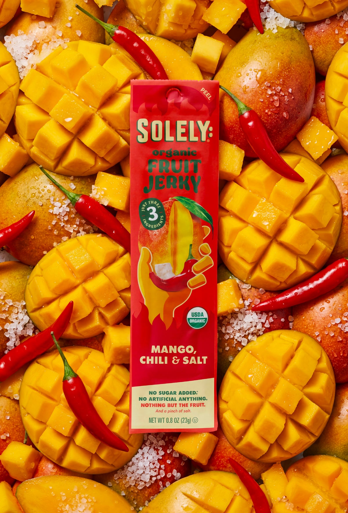 Organic Mango Chili And Salt Fruit Jerky