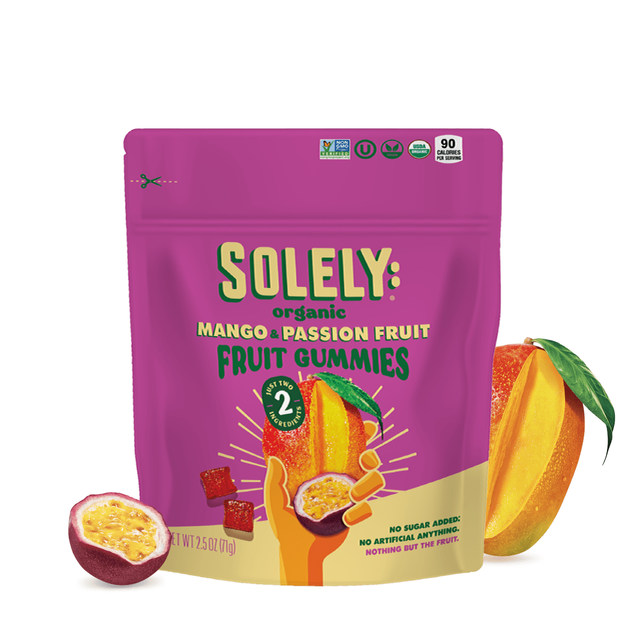Organic Mango Passion Fruit Gummies â Solely
