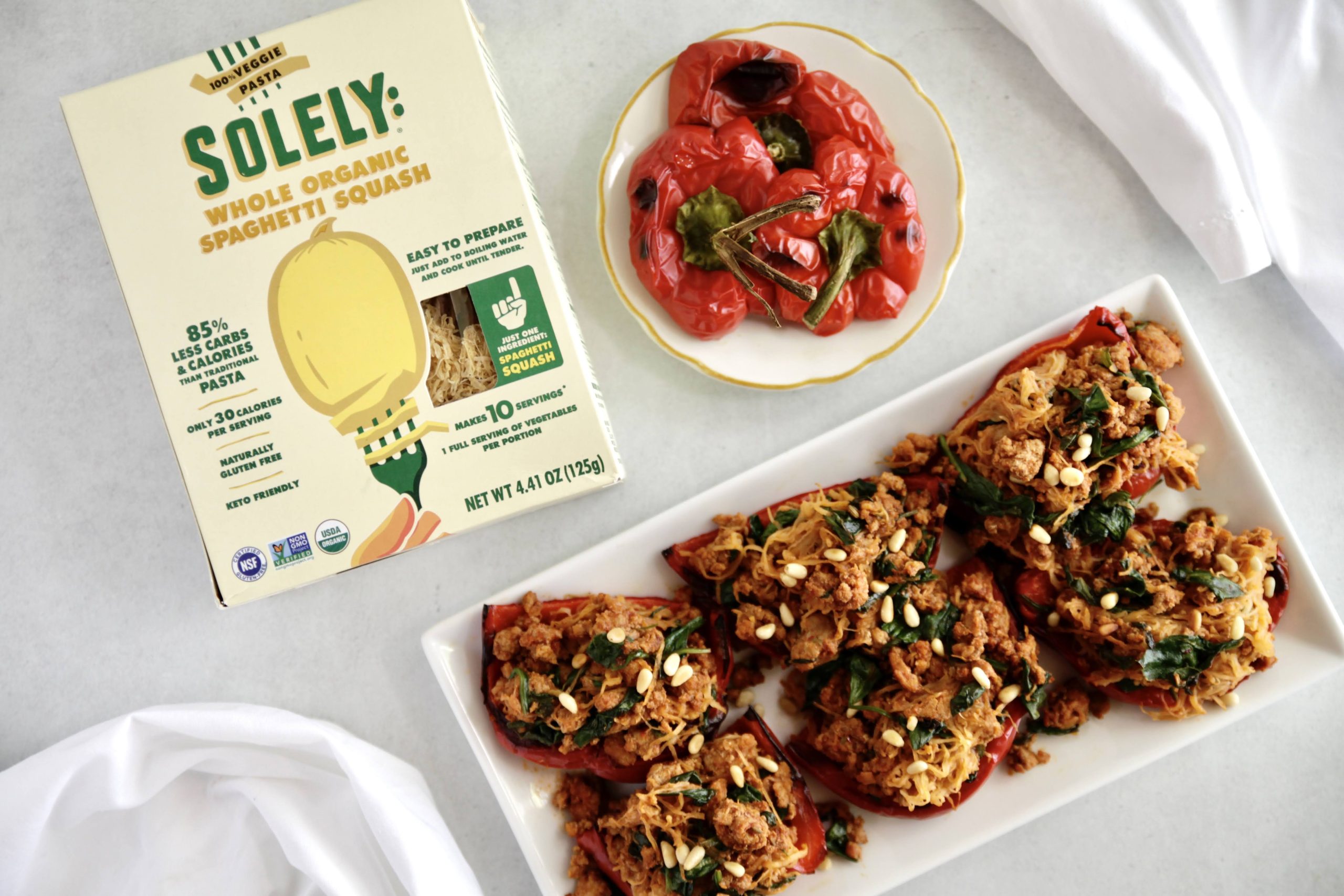 Try Our Spaghetti SquashStuffed Red Bell Peppers with Pork Sausage