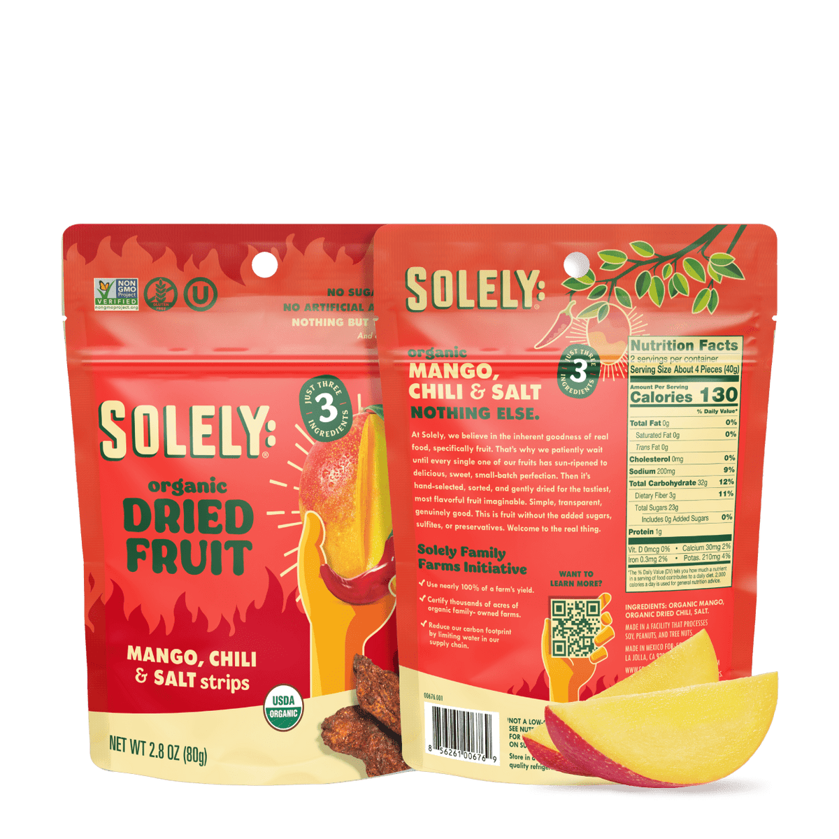 Solgey Organic Mango Strips With Chili and Salt – Solely