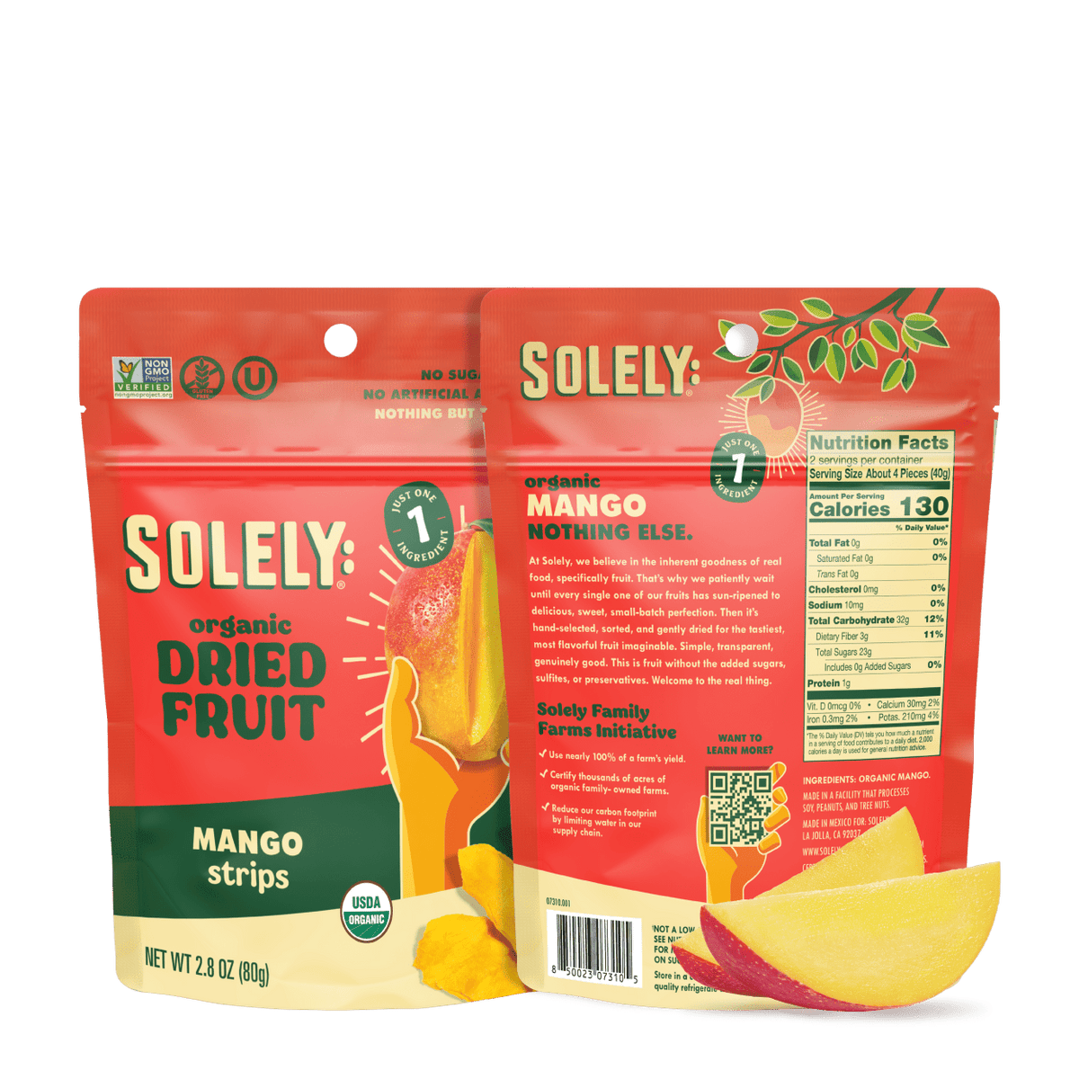 Solgey Organic Dried Mango Strips – Solely