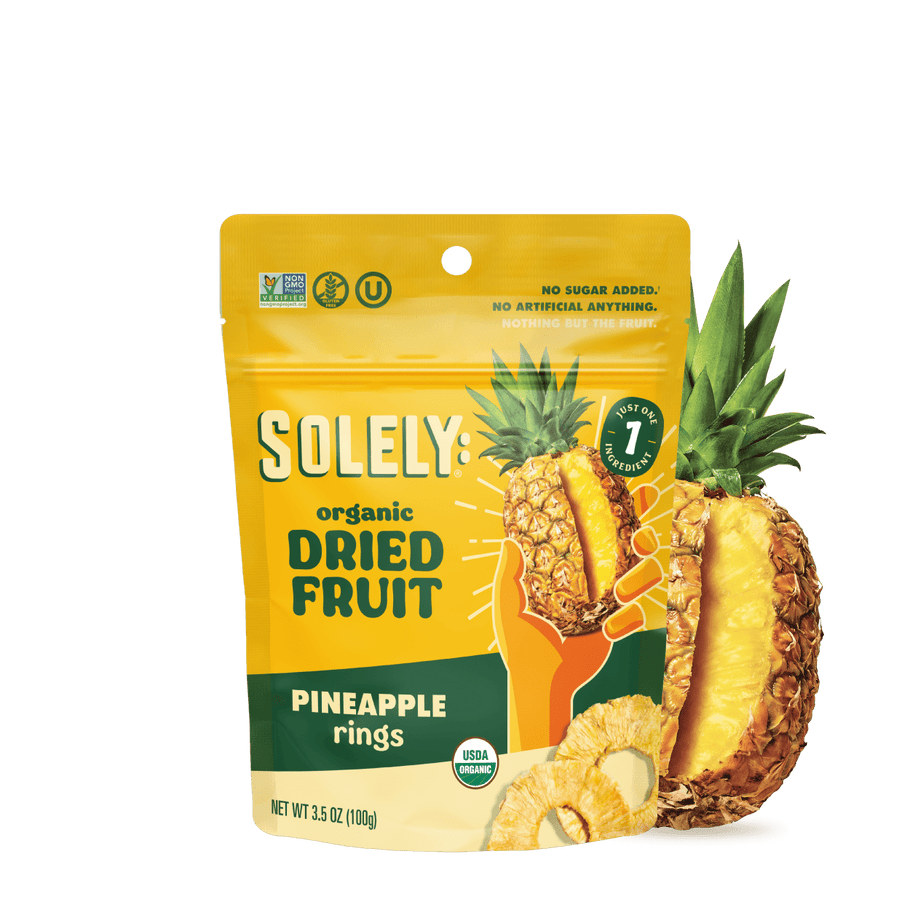 Organic Dried Pineapple Rings 3.5oz Solely