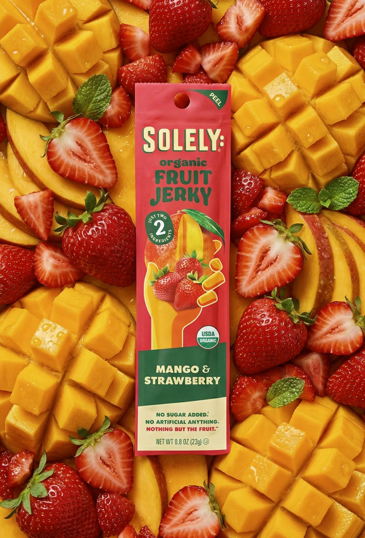 Organic Mango Strawberry Fruit Jerky
