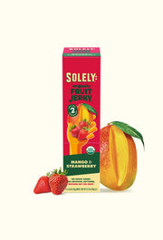 organic mango strawberry fruit jerky with fruit